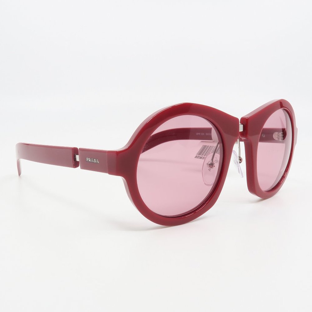 SPR 10X 539-1K0 Prada Red/ Pink Round Sunglasses - Picture 3 of 6